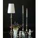 Table lamp shinning Nickel finish (silver look) without lampshade