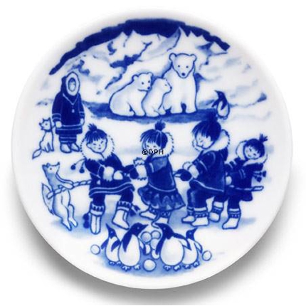 2005 The Children's Christmas plate 1st day issue plate with plaq., Royal Copenhagen