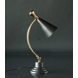 Bordlampe messing finish og mat sort 55cm