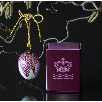 Easter egg with fritillary petals, Royal Copenhagen Easter Egg 2019