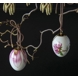 Easter egg with magnolia and magnolia petals, 2 pcs., Royal Copenhagen Easter Egg 2019