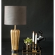 Table lamp Brass Finish without lampshade, 49 cm (small defects on this lamp)