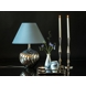 Table lamp Nickel/Silver Finish without lampshade, 34 cm