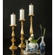 Candleholder Matte Brass Finish 50 cm, Medium