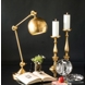 Candleholder Matte Brass Finish 50 cm, Medium
