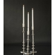 Kerzenhalter, Nickel/Rustikales Silber Look, 55 cm, Groß