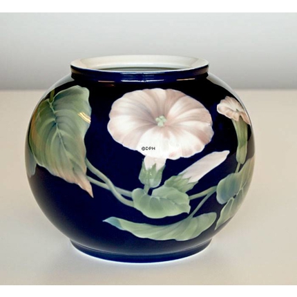 Vase mit Winde auf blauem Grund, Royal Copenhagen Nr. 812