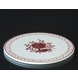 Royal Copenhagen/Aluminia Tranquebar, red,butter board no. 13/1403