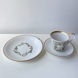 2002 Bing & Gröndahl Weihnachtsbecher mit Dessertteller und Untertasse, Set