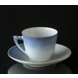 Seagull Service with gold Coffee Cup and Saucer no. 071 or 305 or 102, capacity 12,5 cl., Cup Ø7,6 H:6,5