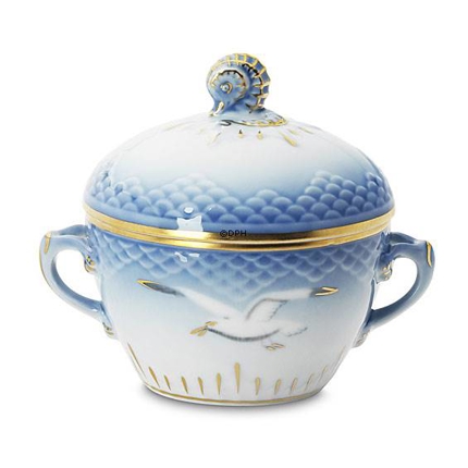 Seagull Service with gold Sugar Bowl no. 156 or 593, capacity 15 cl.