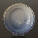 Seagull with gold, Soup plate 21 cm full lace, Bing & Grondahl - Royal Copenhagen