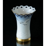 Seagull Service with gold, vase 8cm