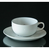 Blå Kant, lille kaffekop med underkop, indhold 15 cl, Royal Copenhagen