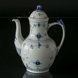 Blue traditional Coffee Pot, Blue Fluted Bing & Grondahl no. 91A or 301