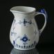Blue traditional cream jug, large 2.5 dl. Blue Fluted Bing & Grondahl no. 189, 303 or 394