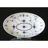 Blue traditional Oval Dish 23 cm, small, Blue Fluted Bing & Grondahl