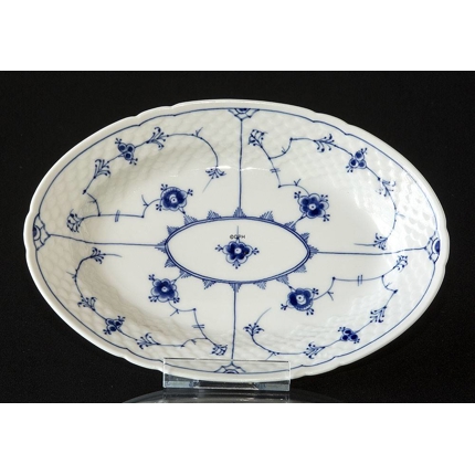 Blue traditional Oval Dish 25.5 cm, Blue Fluted Bing & Grondahl no. 18 or 318