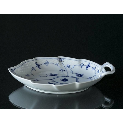 Blue Traditional tableware leaf-shaped pickle dish, large 25cm no. 199 or 357