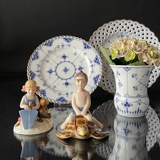 Blaugemalt Vase 10cm, Musselmalet Bing & Gröndahl Nr. 191 oder 677