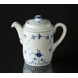 Blue traditional Coffee Pot 1 ltr., Blue Fluted Bing & Grondahl no. 824