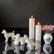 UYUNI Lighting LED Pillar Candle, Medium, White