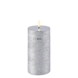 UYUNI Lighting LED Pillar Candle, Medium, Silver