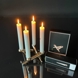UYUNI Lighting Bonfir Candle Holder - Rose Gold - 3 armed
