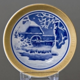 1895-1995 Den gamle vandmølle miniplatte, Odense, B&G 100 års plaquette nr.6