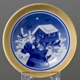 1895-1995 Fuglenes jul miniplatte, B&G 100 års plaquette nr.8