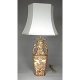 Chinese table lamp with flower