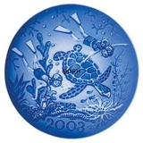 2003 Royal Copenhagen Millennium plate, Children diving with Turtle