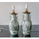 Kinesiske bordlamper, semiantik, sæt af 2 stk.