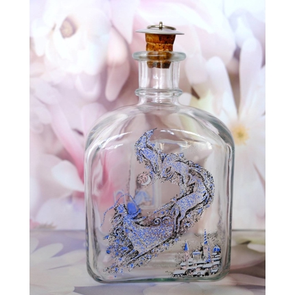 Holmegaard H. C. Andersen flasken med "Snedronningen"