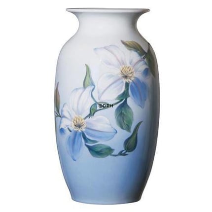 Vase with white clematis, Royal Copenhagen no. 806