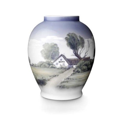 Vase med landskab - begrænset antal 3/5, Royal Copenhagen nr. 808
