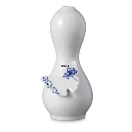 Vase with one blue butterfly, Royal Copenhagen no. 760