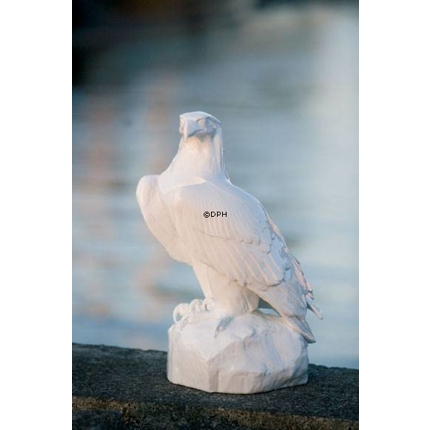 White Golden eagle, Royal Copenhagen bird figurine no. 123