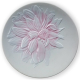 The Art of Giving Flowers, plate with pink relief, 'Pink Attraction', Royal Copenhagen