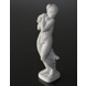 Badendes Mädchen Klassische nackte weiße Figur, Royal Copenhagen Figur Nr. 134