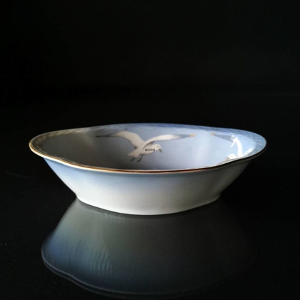 Möwegeschirr mit Gold, Schüssel 24cm, Bing & Gröndahl Nr. 12B