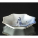 Seagull Service with gold, pickle dish, eight edged, Bing & Grondahl no. 217