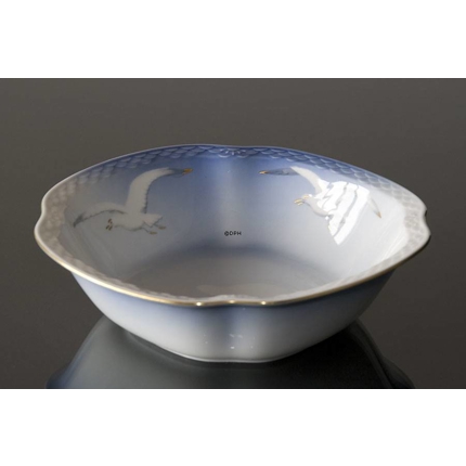 Seagull Service with gold, salad bowl 25cm, Bing & Grondahl no. 313 or 43 or 578