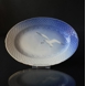 Seagull Service with gold, serving dish, medium 25cm, Bing & Grondahl no. 318 or 18
