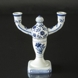 Royal Copenhagen/Aluminia Tranquebar, blue, Two Armed Candleholder (See damage on pictures)