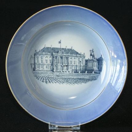 Castle Deep plate with Amalienborg