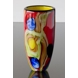 Red Glass Vase, 25cm, Glass Art, Hand Blown