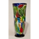 Blue Glass Vase, Large Floor Vase, 42cm, Hand Blown,