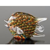 Regenbogenfarbe Glasfisch, 17cm, Fisher Geschenkidee, Mundgeblasen,