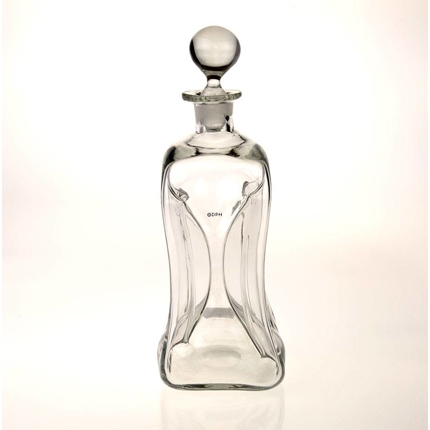 Holmegaard Glug-bottle w/clear stopper